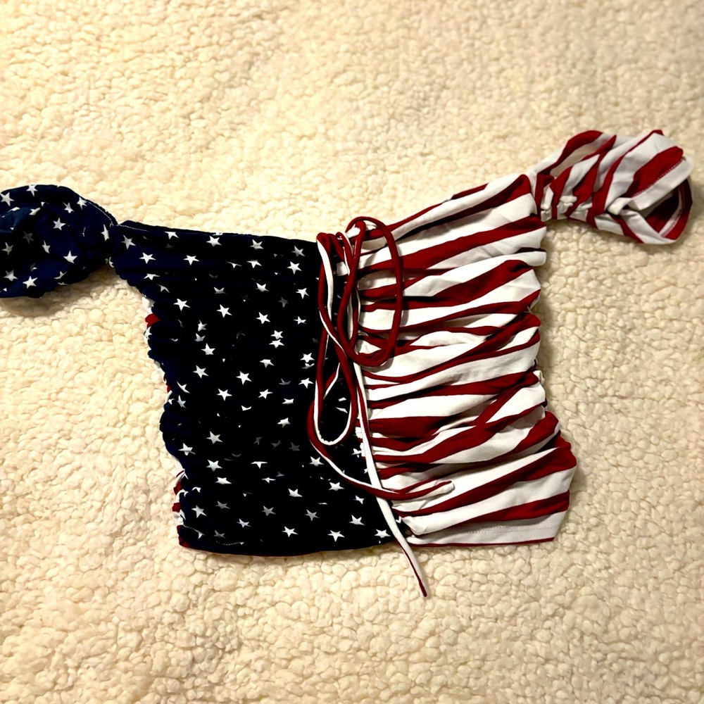 NEW Super Cute Flag Themed Crop Top